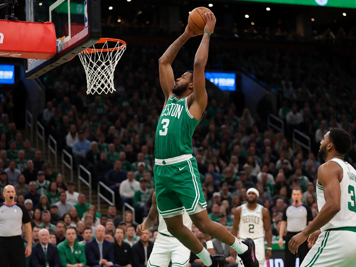 NBA球星扣篮精彩画面，篮球比赛高潮时刻